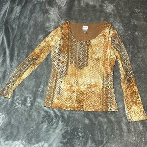 Elegant Long Sleeve Printed Shirt – Stylish & Unique